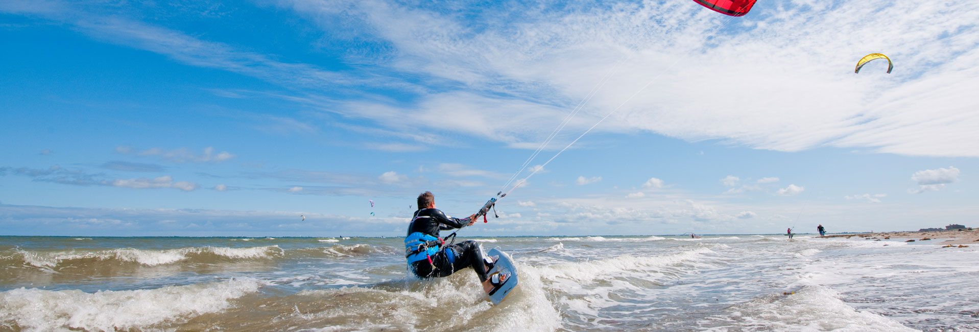 Kitesurfer in Heiligenhafen