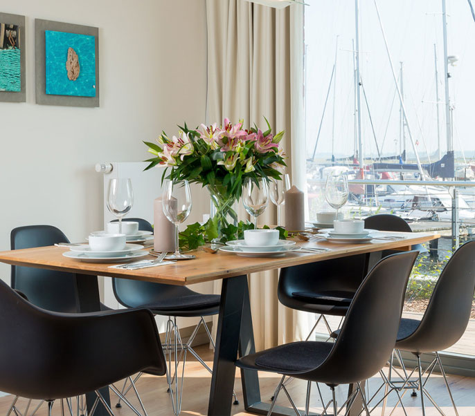 Ansicht der Ferienwohnung "Weitsicht" in Heiligenhafen